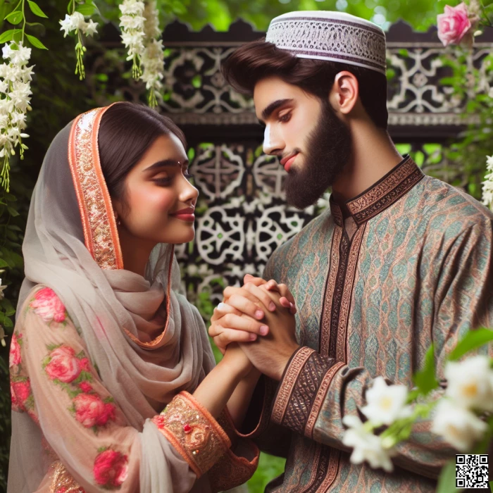 Hindo Girl Romance with Beard Muslim boy 