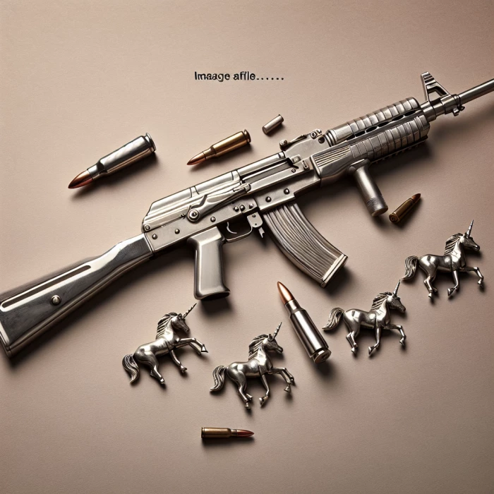 Ak47 with unicorn bullets