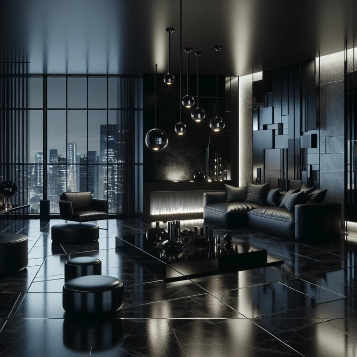 dark Aesthetic modern 
interior 