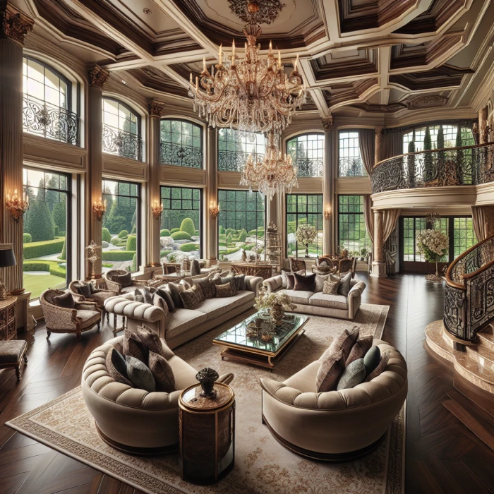 interior of a luxury house 
