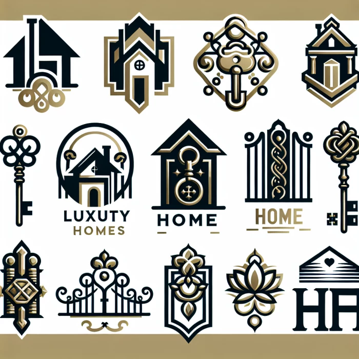 Luxury logos for Aesthetic homes 
