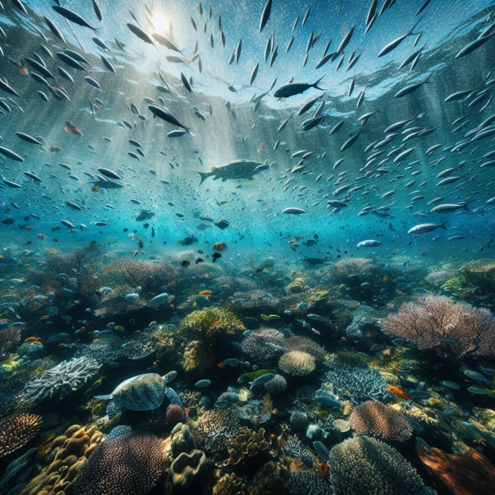 Point of view of a fish
