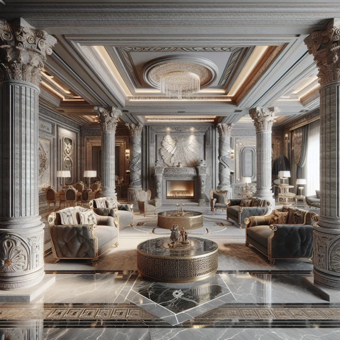 stone luxury interior 
