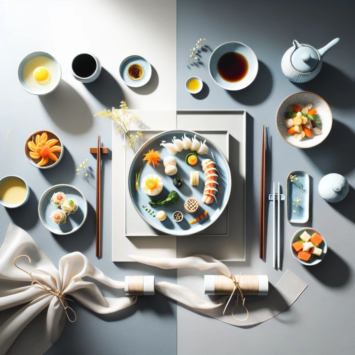 chinese fusion food aesthetic picture for website happy modern simple