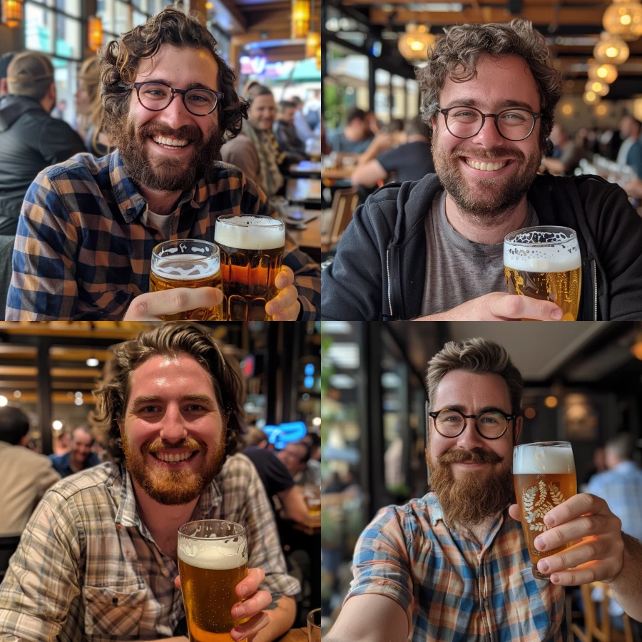 happy software developer that finally fixed midjourney API and enjoying his life with a craft beer 