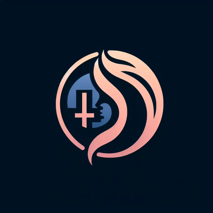 Blend D and H as a logo of beauty clinic minimal
 