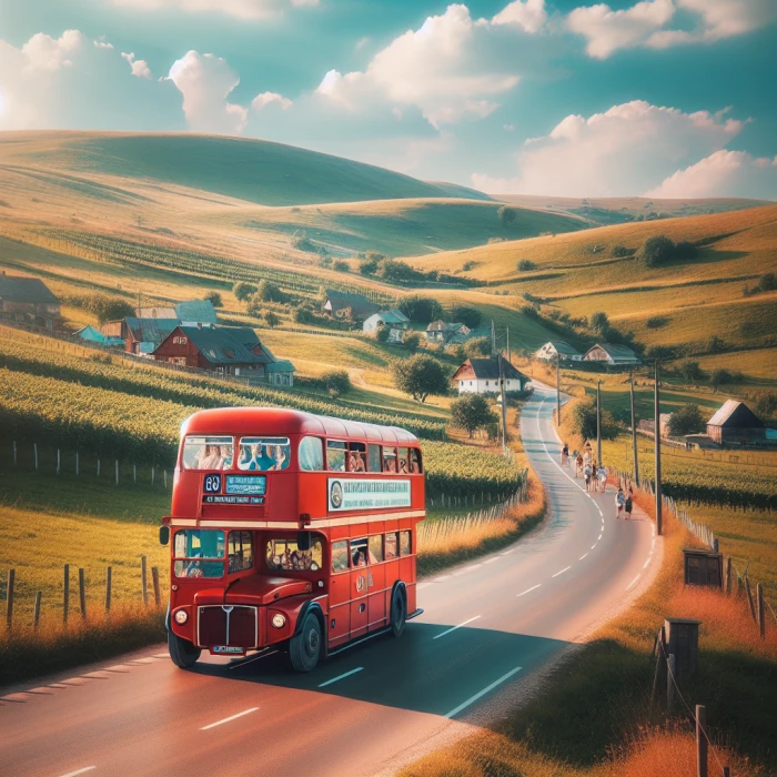 London bus driving in moldova carrying romanians