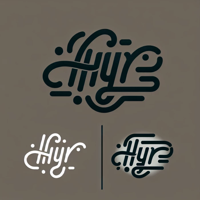 A logo that says Hyr in a cursive font