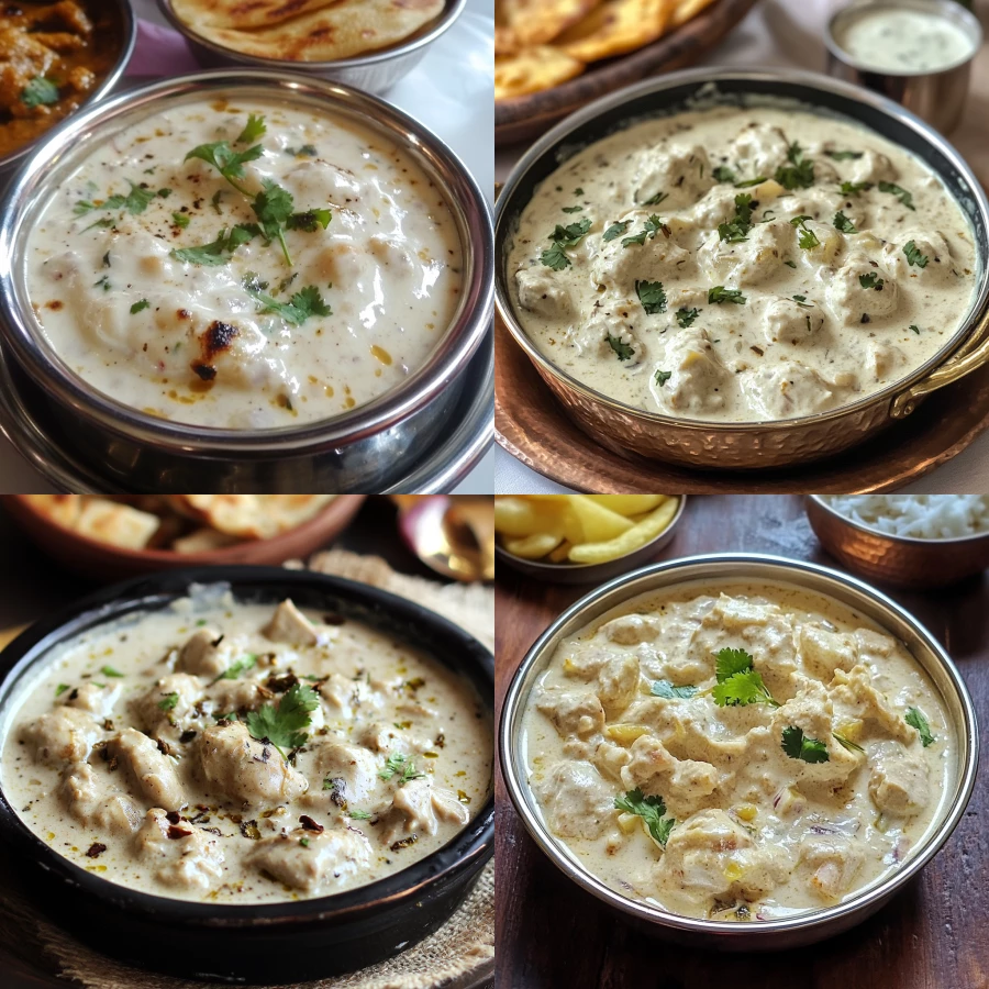 Give me white korma desi style pics