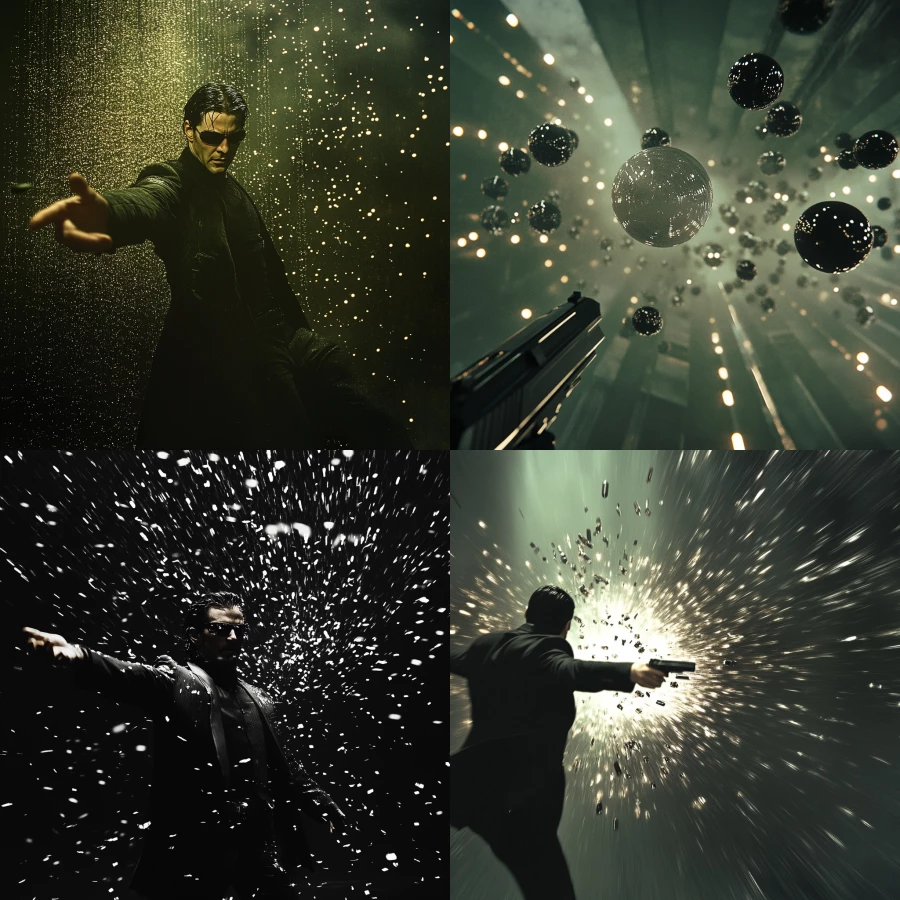 The matrix bullet scene I. A 
